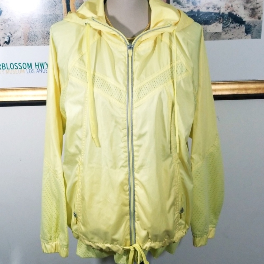 Casual identity Yellow windbreaker Jacket. L